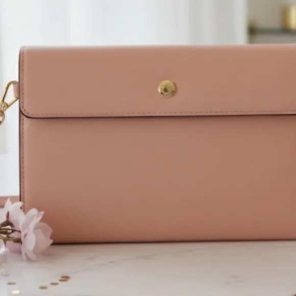 Michael Kors Collection Blush Pink Clutch - Picture 1 of 6